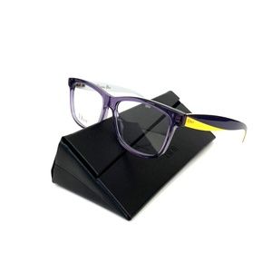 New DIOR Eyewear XD3290 0MHU 52 14 145 Purple Acetate Eyeglasses Women's ITALY